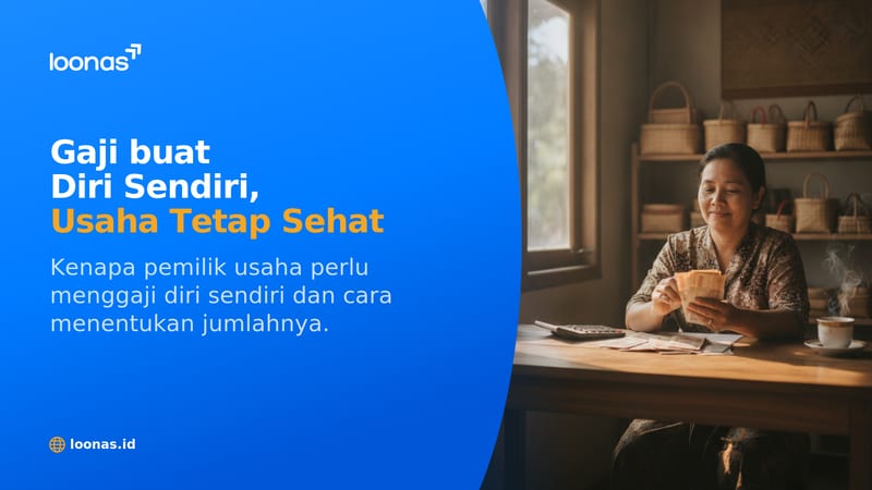 Ilustrasi artikel Gaji Pemilik Usaha: Cara Pisah dari Laba Biar Gak Runyam